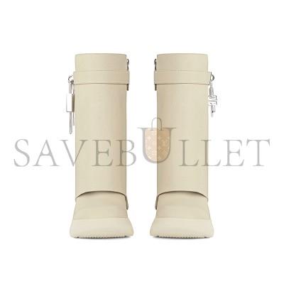 GIVENCHY SHARK LOCK BIKER ANKLE BOOTS IN GRAINED LEATHER BE603SE1AZ-250 GIVENCHY SHARK LOCK BIKER ANKLE BOOTS IN GRAINED LEATHER BE603SE1AZ-250
