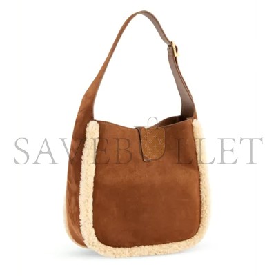 YSL LE 5 À 7 SHEARLING-TRIM LEATHER SHOULDER BAG 7139381QSIW2281 (23*22*8.5cm) YSL LE 5 À 7 SHEARLING-TRIM LEATHER SHOULDER BAG 7139381QSIW2281 (23*22*8.5cm)
