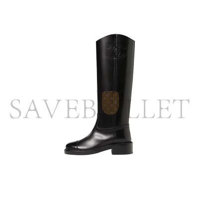 CHANEL 24C LEATHER HIGH BOOTS G45433 CHANEL 24C LEATHER HIGH BOOTS G45433