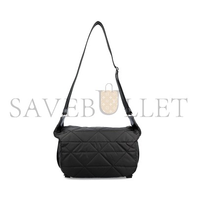 PRADA TRIANGLE LOGO PLAQUE PUFFER CROSSBODY BAG 2VH994 (27*15.5*14cm) 