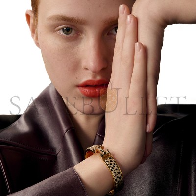 HERMÈS CLIC H ACINONYX JUBATUS BRACELET H705425FOA1GM HERMÈS CLIC H ACINONYX JUBATUS BRACELET H705425FOA1GM