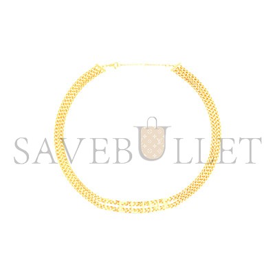 CELINE GOURMETTE GOLD-PLATED BRASS BRACELET 460MK6BRA.35OR