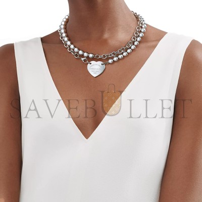 TIFFANY RETURN TO TIFFANY HEART TAG WRAP NECKLACE 68892538 TIFFANY RETURN TO TIFFANY HEART TAG WRAP NECKLACE 68892538
