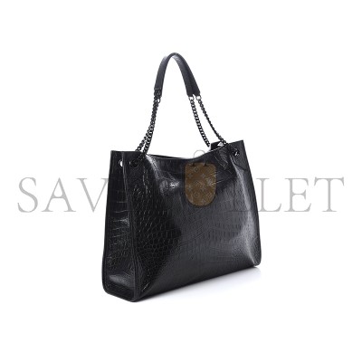 YSL MEDIUM NIKI SHOPPING BAG BLACK 201418F049073 (33*27*11.5cm)