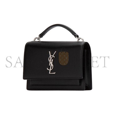 YSL SUNSET CHAIN WALLET IN TEXTURED LEATHER 533026D422N1000 (19*14*5.5cm)