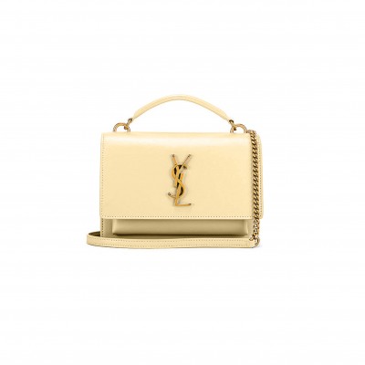 YSL SUNSET TOP HANDLE IN TEXTURED LEATHER 533026300578 (19*14*5.5cm)