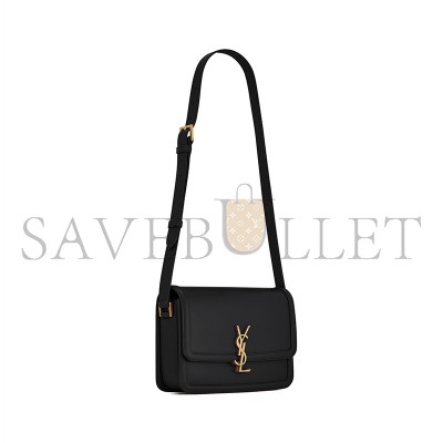 YSL SOLFERINO MEDIUM SATCHEL IN BOX SAINT LAURENT LEATHER 6343050SX0W1000 (23*16*6cm)