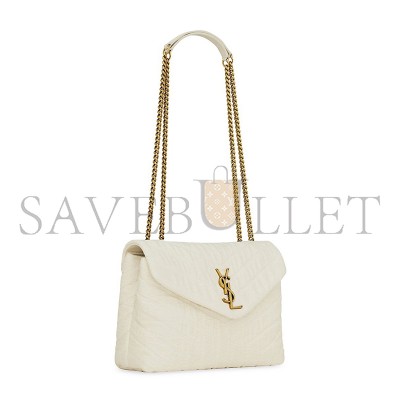 YSL LOULOU SMALL IN QUILTED COTTON 494699FABQ99133 (23*17*9cm)