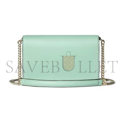 GUCCI GG EMBLEM WALLET ON CHAIN 826720 (20*13*4cm)