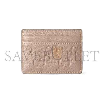 GUCCI GG EMBLEM CARD CASE 815883 (10*7cm)