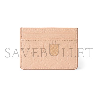 GUCCI GG EMBLEM CARD CASE 815883 (10*7cm)