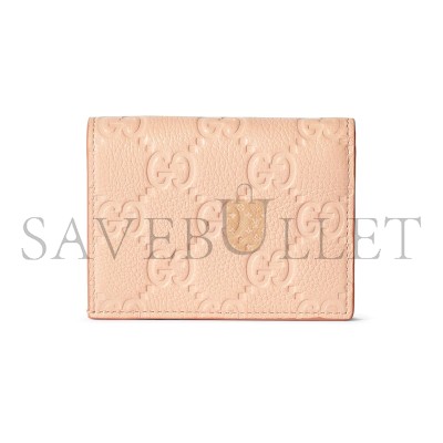 GUCCI GG EMBLEM MINI WALLET 815901 (11*9*3cm)