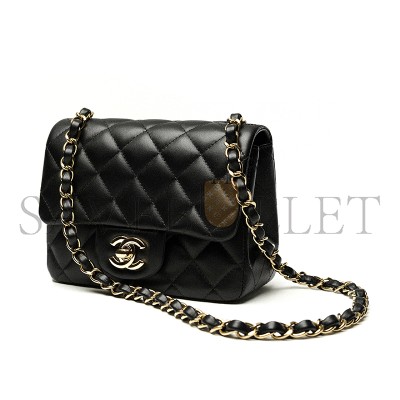 CHANEL MINI FLAP BAG HANDBAG A35200 Y04059 94305 (17*13.5*8cm)
