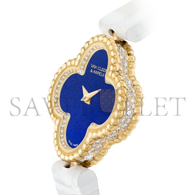 VAN CLEEF ARPELS SWEET ALHAMBRA WATCH18K YELLOW GOLD, DIAMOND, LAPIS LAZULI VCARPBEG00