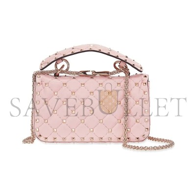 VALENTINO SMALL NAPPA ROCKSTUD SPIKE BAG B0123NAP-W34 (20*11.5*5cm) VALENTINO SMALL NAPPA ROCKSTUD SPIKE BAG B0123NAP-W34 (20*11.5*5cm)