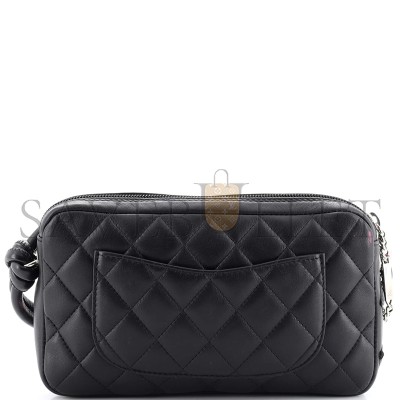 CHANEL CAMBON POCHETTE QUILTED LEATHER 11893953 (20*12*3cm)