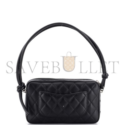 CHANEL CAMBON POCHETTE QUILTED LEATHER 289558 (20*12*3cm)