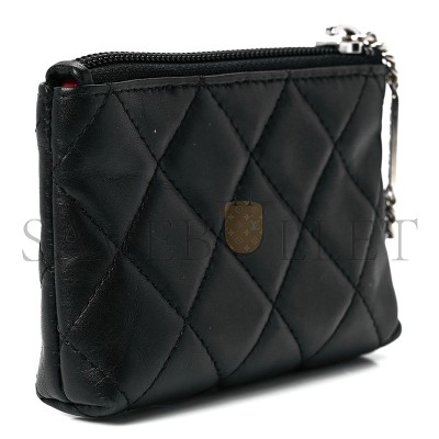 CHANEL CAMBON KEY POUCH BLACK 1259291 (13*8*3cm)