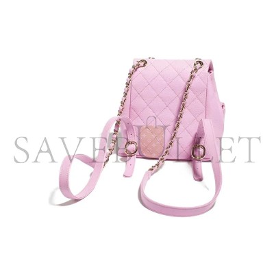 CHANEL SMALL 24A DUMA BACKPACK AS3787 (17.5*16.5*10cm)