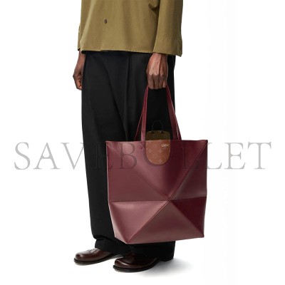 LOEWE XL PUZZLE FOLD TOTE IN SHINY CALFSKIN B933Q18X01 (42*41*18cm)