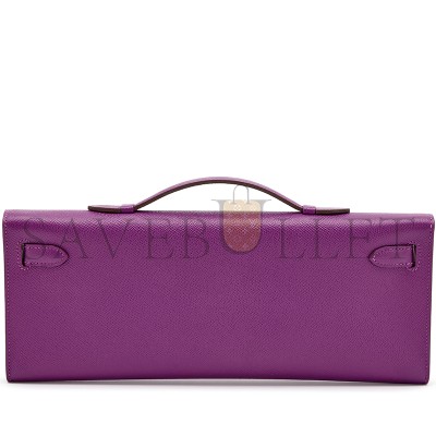 HERMES ANEMONE EPSOM KELLY CUT PALLADIUM HARDWARE 436573 (31*13*2.5cm)