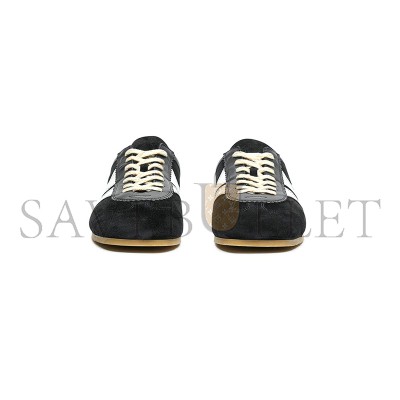 DRIES VAN NOTEN LEATHER MARATHON SNEAKER IN BLACK 251-011701
