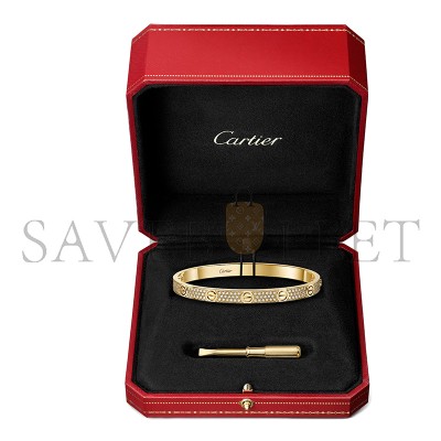 CARTIER LOVE BRACELET, MEDIUM MODEL, PAVED N6736817