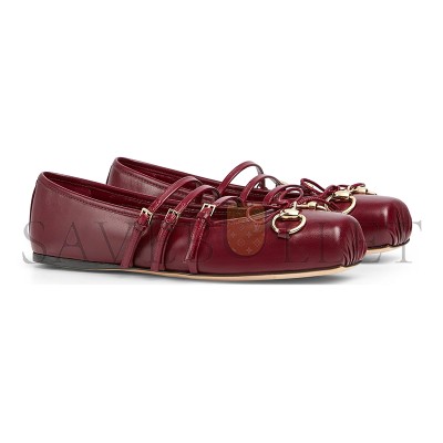 GUCCI WOMEN'S GUCCI HORSEBIT BALLET FLAT 821219