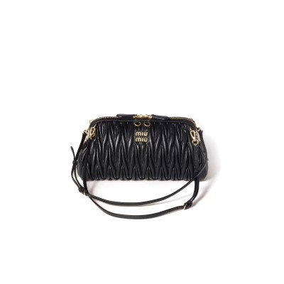 MIU MIU CAPRICE MATELASSÉ NAPPA LEATHER CLUTCH 58F130 (28*14.5*10cm) 