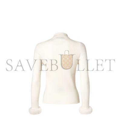 FENDI CARDIGAN WHITE WOOL FZE558AW4AF0HWA