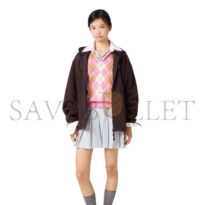 MIU MIU FLEECE ZIPPER JACKET MJL042