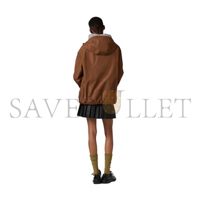 MIU MIU TECHNICAL FABRIC HOODIE JACKET ML1055