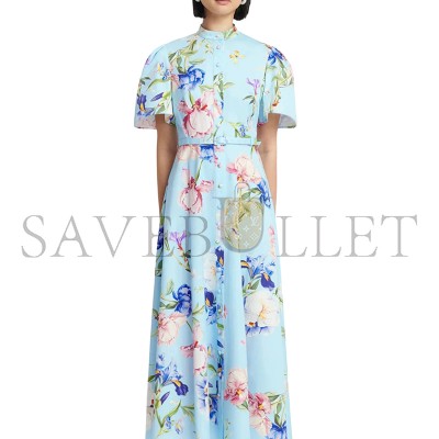 LEO LIN BIANCA SHORT SLEEVE MIDI DRESS