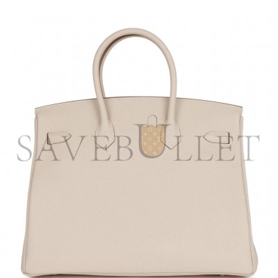 HERMES BIRKIN 35 TOGO PALLADIUM HARDWARE (35*25*18cm)