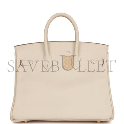 HERMES BIRKIN 25 SWIFT GOLD HARDWARE (25*20*13cm)