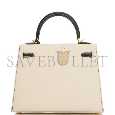 HERMES KELLY 25 SELLIER EPSOM GOLD HARDWARE (25*17*7cm) HERMES KELLY 25 SELLIER EPSOM GOLD HARDWARE (25*17*7cm)