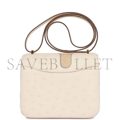 HERMES MASTER CONSTANCE 18 OSTRICH GOLD HARDWARE (18*15*4cm) HERMES MASTER CONSTANCE 18 OSTRICH GOLD HARDWARE (18*15*4cm)