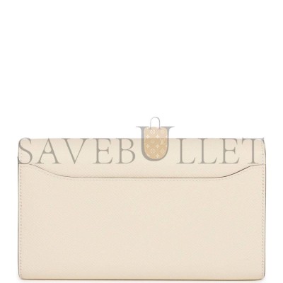 HERMES CONSTANCE WALLET TO GO NATA EPSOM AND LIZARD PALLADIUM HARDWARE (20*11*4cm)