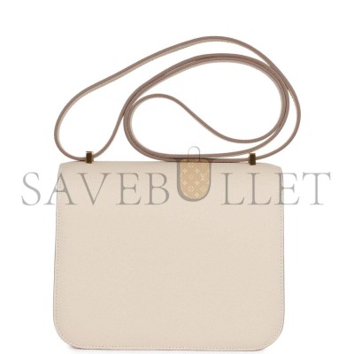 HERMES CONSTANCE 18 CRAIE EPSOM GOLD HARDWARE (18*15*4cm) HERMES CONSTANCE 18 CRAIE EPSOM GOLD HARDWARE (18*15*4cm)