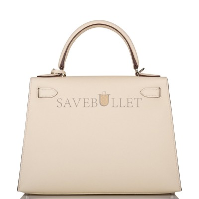 HERMES KELLY 28 SELLIER EPSOM PALLADIUM HARDWARE (28*22*10cm) HERMES KELLY 28 SELLIER EPSOM PALLADIUM HARDWARE (28*22*10cm)