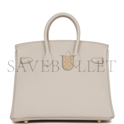 HERMES BIRKIN 25 TOGO GOLD HARDWARE (25*20*13cm)