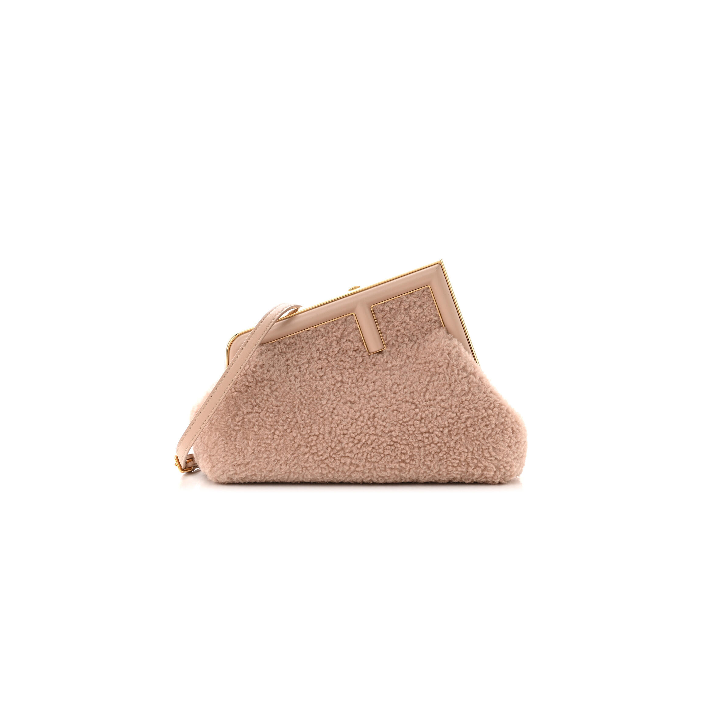 FENDI SHEARLING SMALL FENDI FIRST ROSA PLASTER (24*18*9cm)