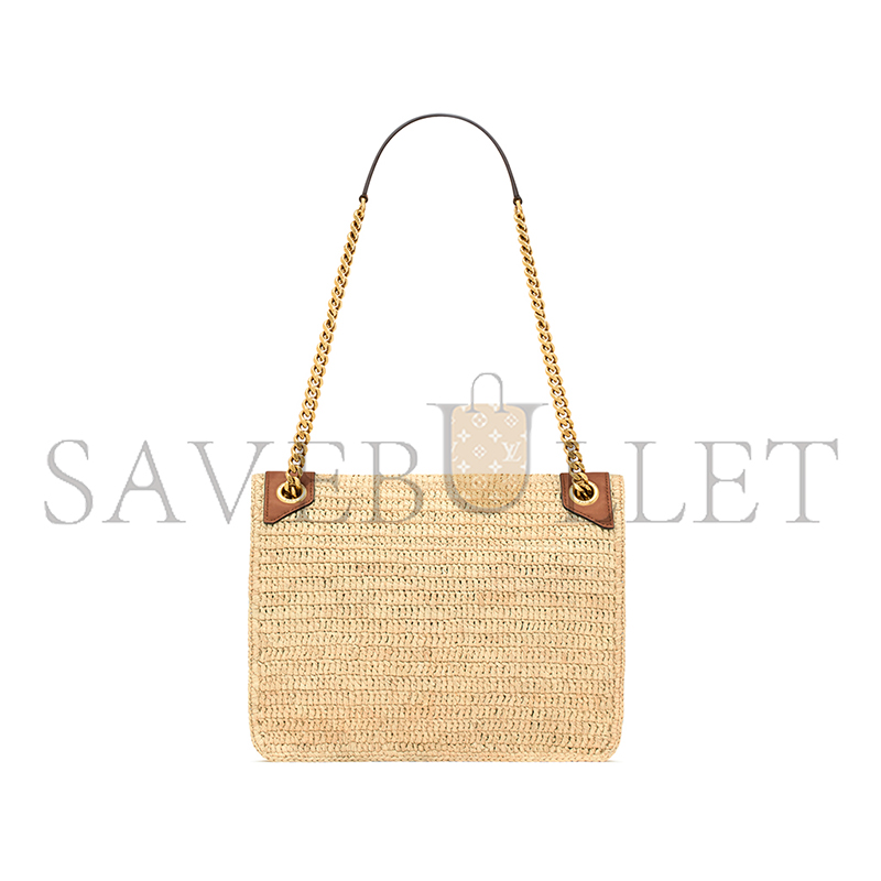 YSL NIKI MEDIUM IN RAFFIA 838875GAAFY2791 (28*20*8.5cm)
