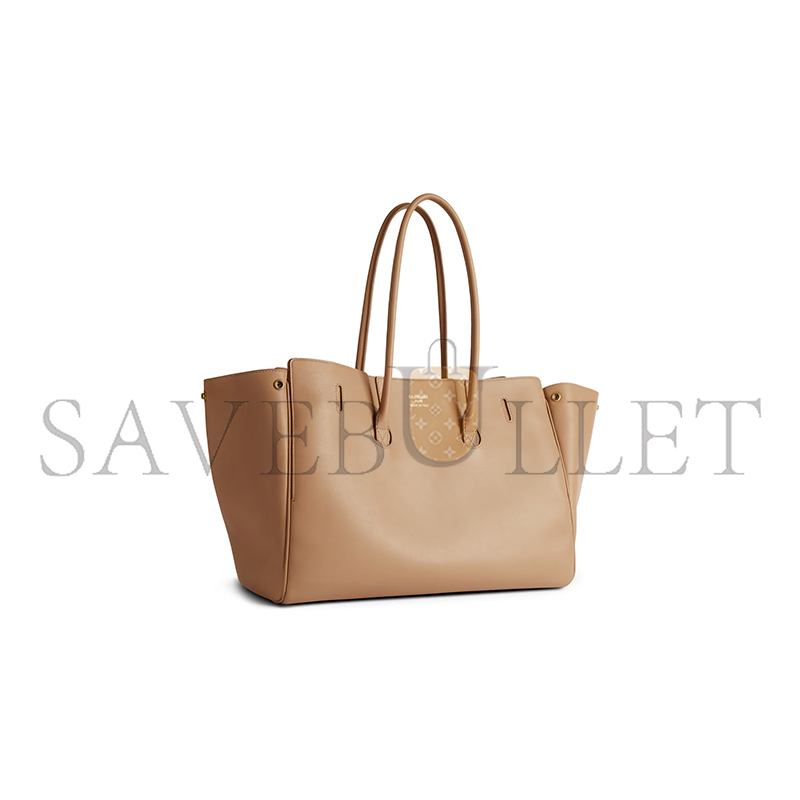 BALENCIAGA WOMEN'S BEL AIR CARRY ALL BAG MEDIUM IN LATTE 8054812ABAV2621 (36*28.9*16cm) BALENCIAGA WOMEN'S BEL AIR CARRY ALL BAG MEDIUM IN LATTE 8054812ABAV2621 (36*28.9*16cm)