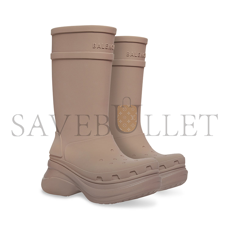 BALENCIAGA WOMEN'S CROCS™ BOOT IN BEIGE 677388W1S8E2500