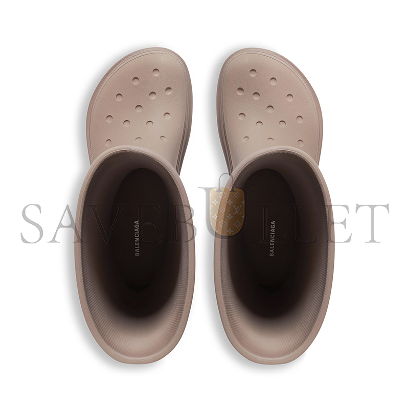 BALENCIAGA WOMEN'S CROCS™ BOOT IN BEIGE 677388W1S8E2500