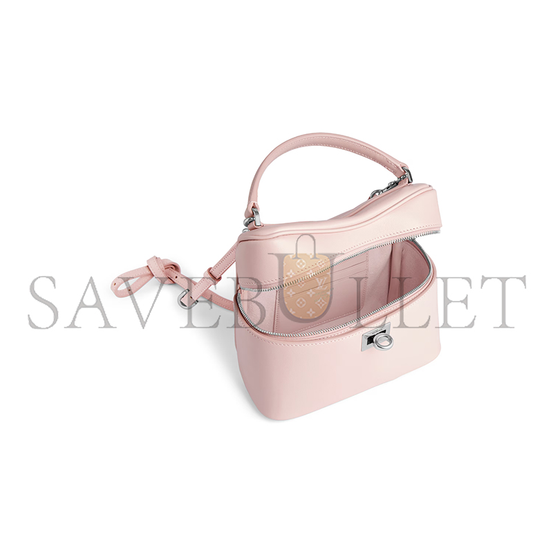 BALENCIAGA WOMEN'S RODEO VANITY IN SUEDE PINK 8455942AA4U5831 (18*12.9*8.3cm)
