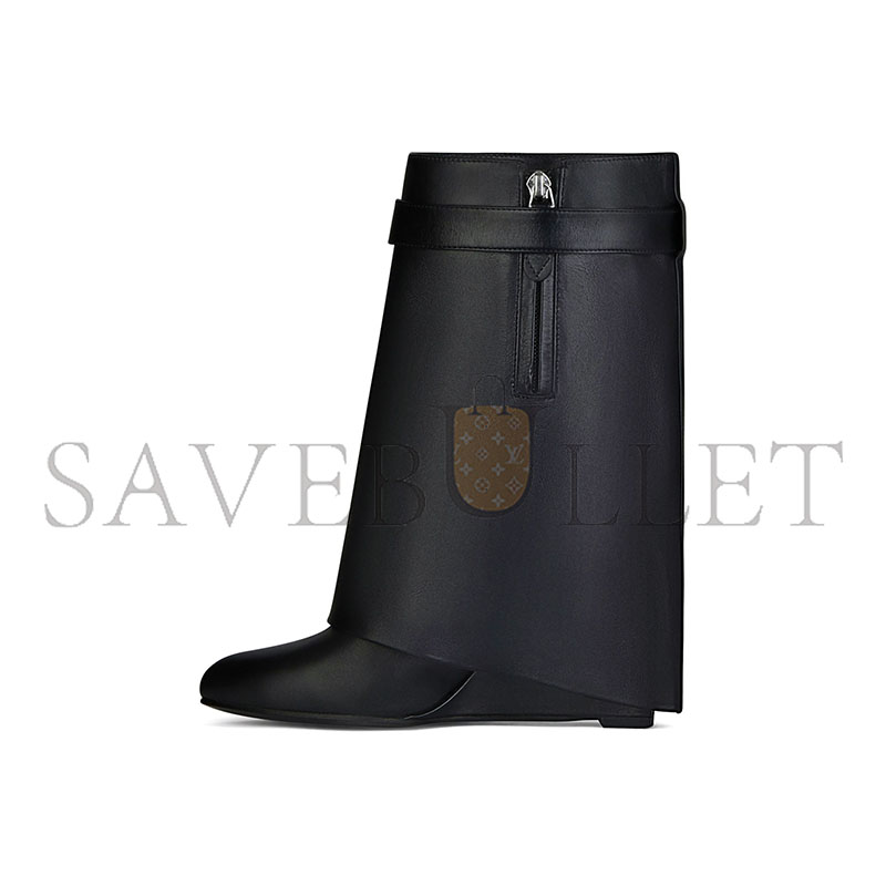 GIVENCHY SHARK LOCK ANKLE BOOTS IN LEATHER BE602RE147-001 GIVENCHY SHARK LOCK ANKLE BOOTS IN LEATHER BE602RE147-001