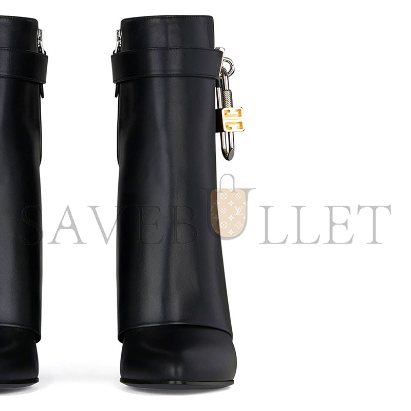 GIVENCHY SHARK LOCK ANKLE BOOTS IN LEATHER BE602RE147-001 GIVENCHY SHARK LOCK ANKLE BOOTS IN LEATHER BE602RE147-001
