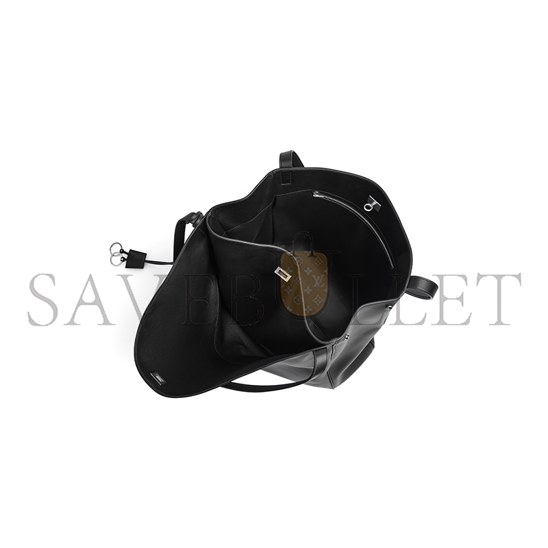BALENCIAGA MEN'S RODEO NORTH-SOUTH TOTE BAG IN BLACK 8276642AA4U1000 (33*25*10cm)